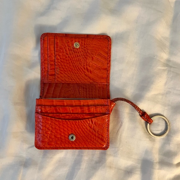 Brahmin Embossed Leather Mini Wallet - Picture 3 of 9